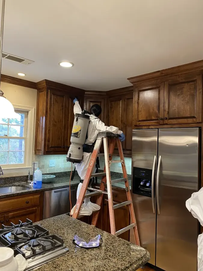 Wet materials removed during a dry-out in a Yucaipa, CA home